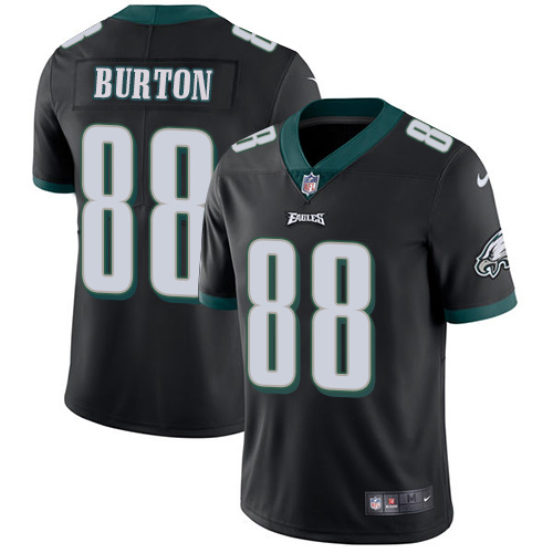 Nike Eagles #88 Trey Burton Black Alternate Men's Stitched NFL Vapor Untouchable Limited Jersey